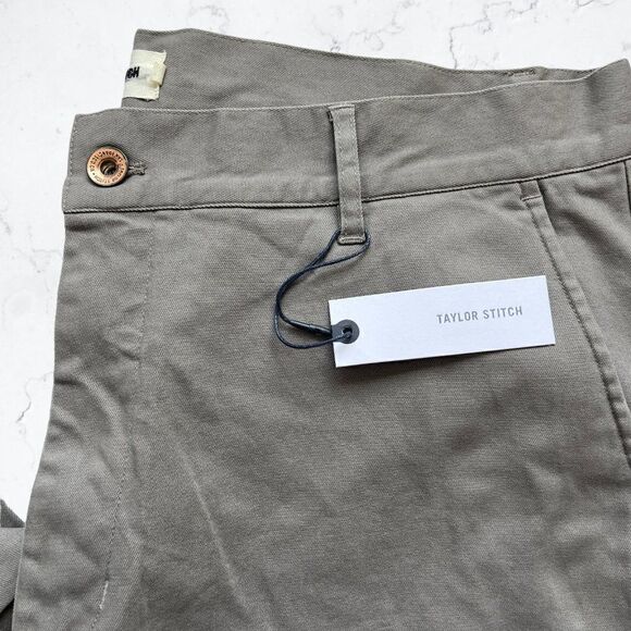 NWT Taylor Stitch Size 29 Democratic Pants Chino Organic Ash Gray Zip Fly - Picture 6 of 7